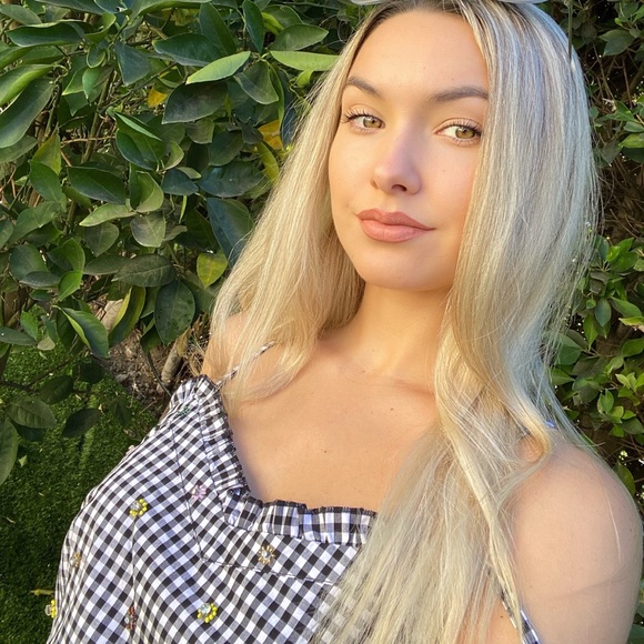 New Romeo & Juliet crop top plaid embellished flower crystals picnic vibes - Picture 8 of 8